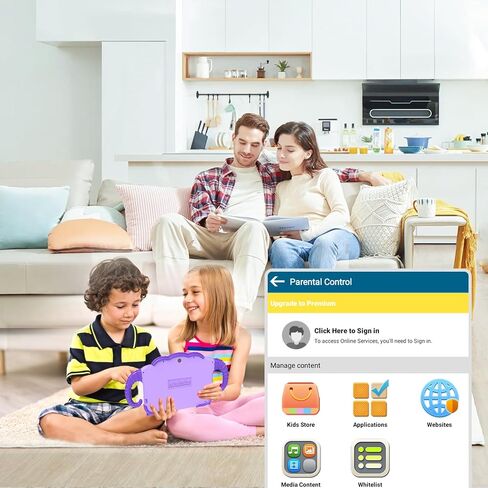 Kids Tablet 7 inch 32GB Toddler Tablet with Protective Case, WiFi, Education Software Preinstalled for Boys Girls, Dual Camera, Parental Control, YouTube, GMS in Kuwait