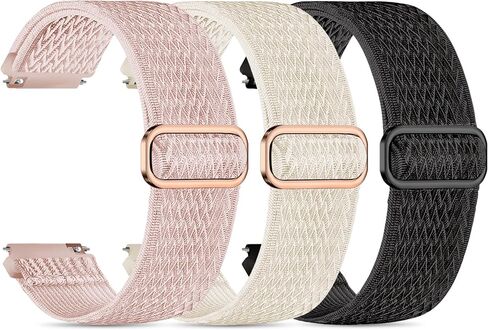 3 Pack Veryfit Smart Watch Bands for IDW13 IDW16 IDW19 IDW26 IDW28 Smartwatch, 22mm Elastic Nylon Replacement Wristband Adjustable Straps for man woman in Kuwait