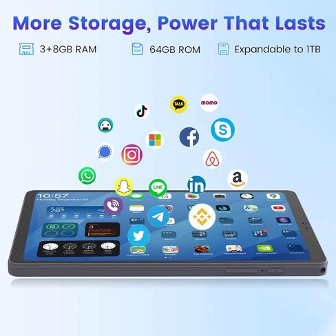Azeyou F8 Mini Tablet 8.7 inch Android Tablet 11GB 64GB GPS GMS Widevine L1 in Kuwait