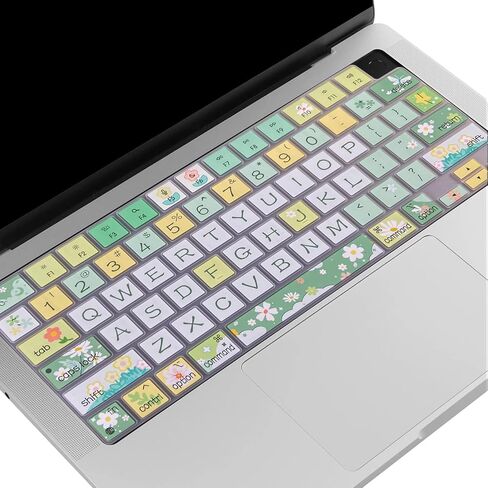 Keyboard Cover for MacBook Pro 14''/16'' (A2442 A2779 A2918 A2992 A2485 A2780 A2991) M1 M2 M3 Pro/Max, MacBook Air 13.6''/15'' (A2941 A3114 A2681 A3113) M2 M3, Spring Flowers in Kuwait