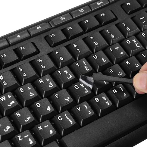 2PCS Arabic Keyboard Letter Stickers for Laptop Computer Desktop Keyboard in Kuwait