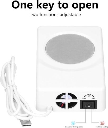 Portable Cup Warmer Cooler USB Heating Cooling Coaster for Home Office Car Use, 140x90x35mm in Kuwait