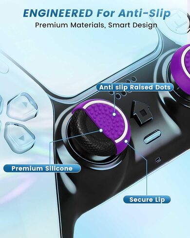 16-in-1 Performance Thumb Grips Joystick Caps for PS5/4/Xbox/Switch Pro in Kuwait