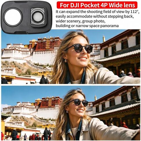 Wide-Angle Lens for DJI Osmo Pocket 4P in Kuwait