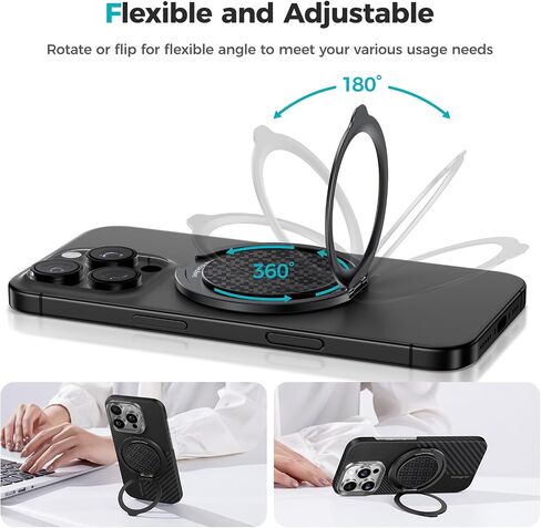 BENKS for Samsung Galaxy Z Fold 8 Case with Hinge Protection, Clear Magnetic Back Cover & Front Frame, Screen Protector & MagSafe Stand in Saudi Arabia