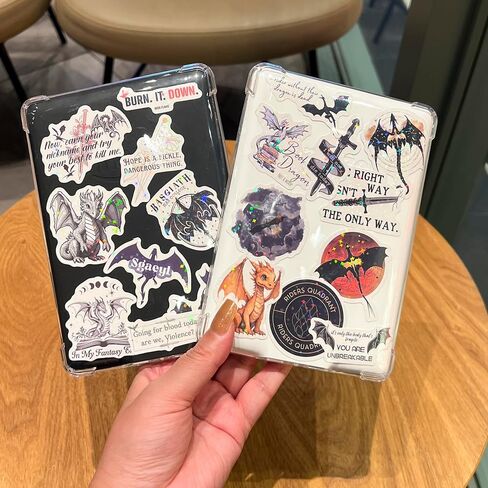 BAMAYSELF 120Pcs Fourth Cartoon Wing Stickers Pack, Cool Dragon Rider Holographic Stickers Waterproof Vinyl Glitter Stickers Decal for Teen Adult Girl Water Bottle Skateboard Notebook Phone in Kuwait