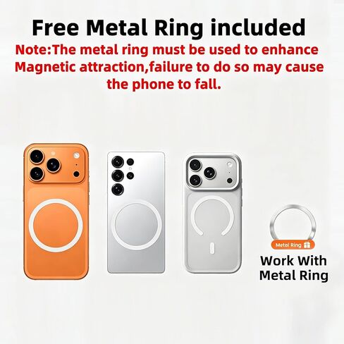 Magnetic Flexible Gooseneck Phone Holder, 35-Inch Portable Long Arm Phone Mount, Compatible with MagSafe, for Gym Treadmill, Spin Bike, Stroller, Shopping Cart, Wheelchair, Desk & Chair and More in Kuwait