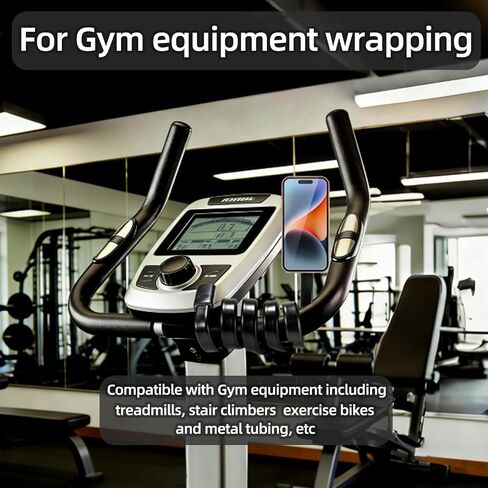 Magnetic Flexible Gooseneck Phone Holder, 35-Inch Portable Long Arm Phone Mount, Compatible with MagSafe, for Gym Treadmill, Spin Bike, Stroller, Shopping Cart, Wheelchair, Desk & Chair and More in Kuwait