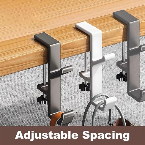 Headphone Stand - Aluminum Alloy Headphone Holder, Under Headset Stand for Desk Fit for PC Gaming Headset Hanger Hook Suitable for Office, Computer, Student Class Desk, Handmade Creator Table (Sliver) in Kuwait