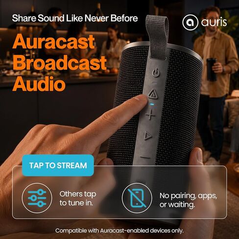 Auris Orbit S20 Portable Bluetooth Speaker with Auracast Broadcast Audio in Kuwait