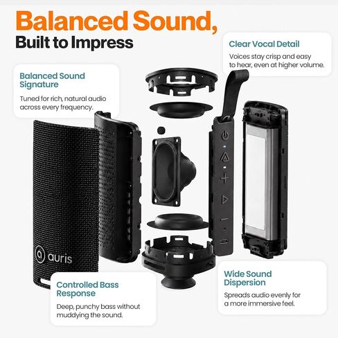 Auris Orbit S20 Portable Bluetooth Speaker with Auracast Broadcast Audio in Kuwait