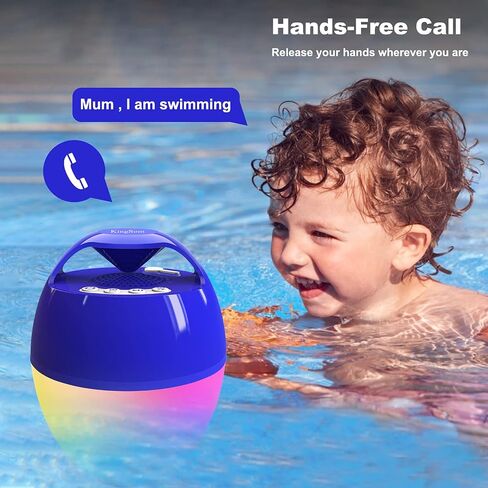 KingSom Portable Bluetooth Pool Speakers with Colorful Lights in Kuwait
