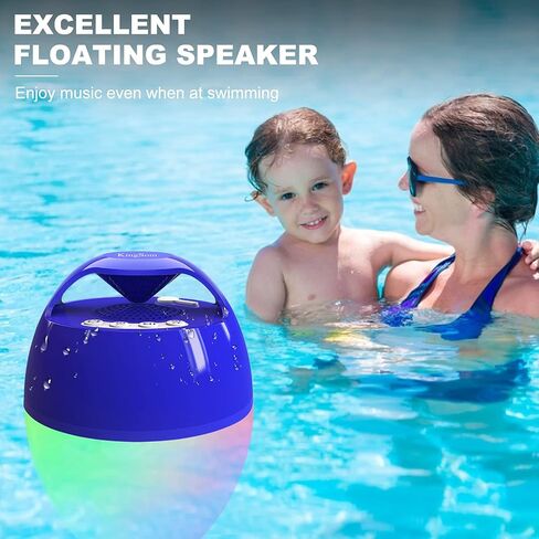 KingSom Portable Bluetooth Pool Speakers with Colorful Lights in Kuwait