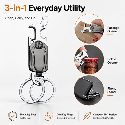 Multitool Keychain with Mini Folding Knife Set, Car Keychain for Men Women in Kuwait