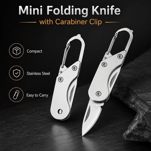 Multitool Keychain with Mini Folding Knife Set, Car Keychain for Men Women in Kuwait