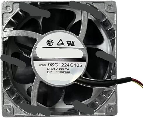 120 9SG1224G105 24V 2A PWM Speed Control Silver Aluminum Frame Cooling Fan in Kuwait