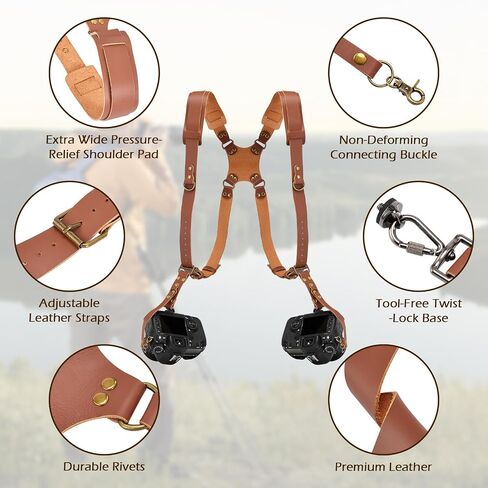 Dual Camera Harness for Photographers, Double Camera Strap for DSLR/SLR in Saudi Arabia
