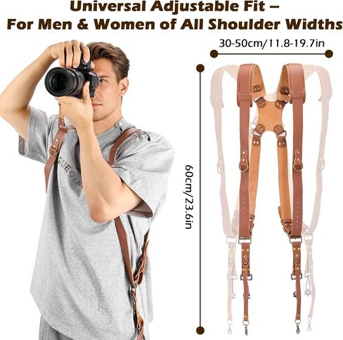Dual Camera Harness for Photographers, Double Camera Strap for DSLR/SLR in Saudi Arabia