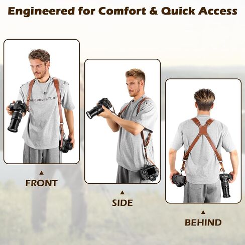 Dual Camera Harness for Photographers, Double Camera Strap for DSLR/SLR in Saudi Arabia