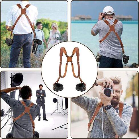 Dual Camera Harness for Photographers, Double Camera Strap for DSLR/SLR in Saudi Arabia