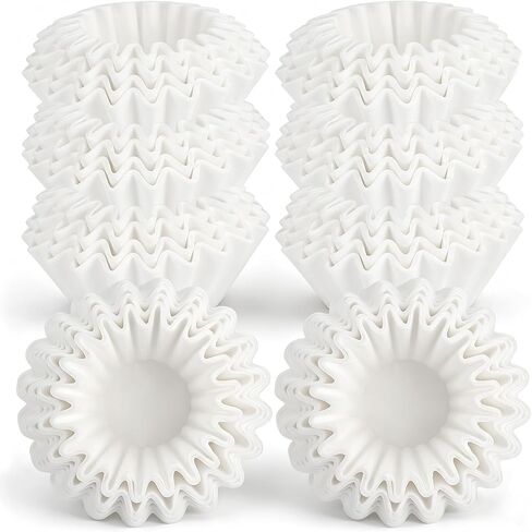 1-2 Cup Small Coffee Filters, 200Pcs Basket Coffee Filters Natural Unbleached Paper Filter for 1-2 People, Pour Over, Single Serve Coffee Makers in Kuwait