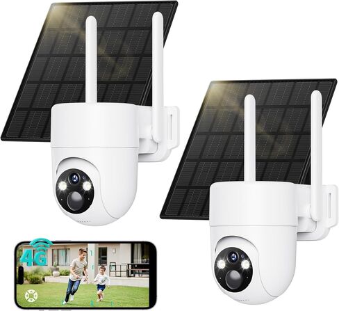 LIWAN Cellular Security Cameras Wireless Outdoor, No WiFi Needed, Off-Grid in Kuwait