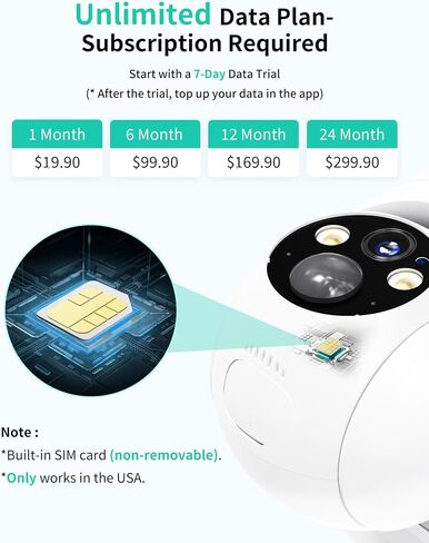 LIWAN Cellular Security Cameras Wireless Outdoor, No WiFi Needed, Off-Grid in Kuwait