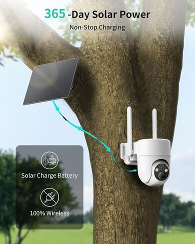 LIWAN Cellular Security Cameras Wireless Outdoor, No WiFi Needed, Off-Grid in Kuwait