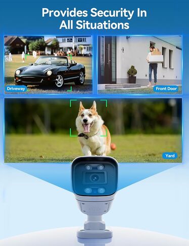 FOSCAM 3K 5MP Security Cameras Wireless Outdoor, 5GHz&2.4GHz WiFi Camera for Home Security, 120° FoV Outside Surveillance Cam, AI Human/Vehicle Detection, 66FT Color Night Vision, 120dB Siren, IP66 in Saudi Arabia