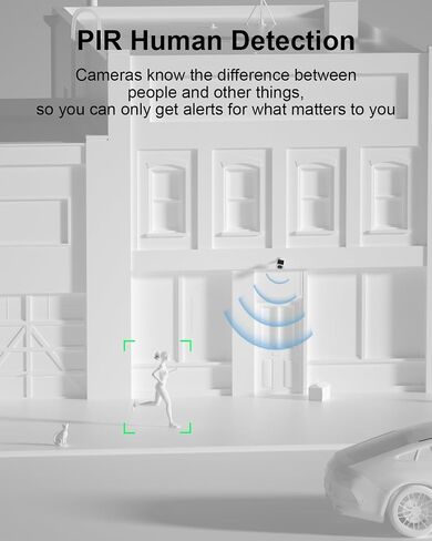 ANRAN 5MP Solar Security Cameras Wireless Outdoor, Solar & Battery Powered in Kuwait