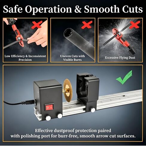 SPG Electric Archery Arrow Cutter Saw 12000RPM Adjustable 0-40in in Kuwait