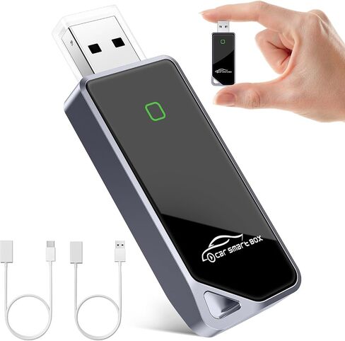 2026 Wireless CarPlay Adapter & Android Auto 2-in-1 Dongle, Powered by A7 Ultra Chip, Bluetooth 5.3, Fast and Stable Wireless Converter for Wired CarPlay, Compatible with iOS 10+ and Android 11+ in Kuwait