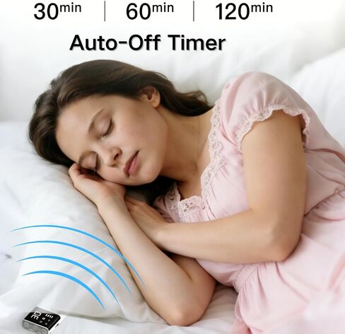 Pillow Speaker for Sleeping, Bone Conduction Under Pillow Speaker for Side Sleeper, 36 Built-in White Noise, Auto-Off Timer, Portable Sleep Speaker for Home Travel, Wireless Bluetooth Connect (Black) in Kuwait
