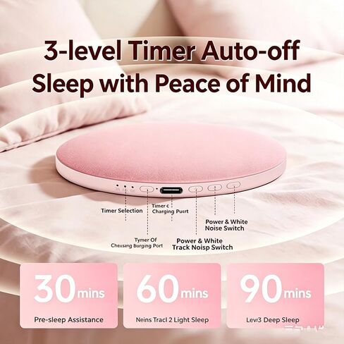 Under Pillow Speaker for Sleeping Buletooth Sleep Speaker with White Noise, Bluetooth 5.4, Auto-Off Timer Portable Sleep Sound Speaker in Kuwait