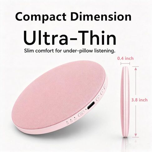 Under Pillow Speaker for Sleeping Buletooth Sleep Speaker with White Noise, Bluetooth 5.4, Auto-Off Timer Portable Sleep Sound Speaker in Kuwait