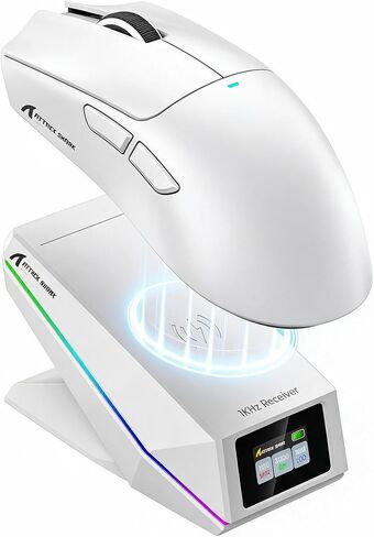 ATTACK SHARK X11 PRO V2 Wireless Gaming Mouse with Charging Dock-Black in Kuwait