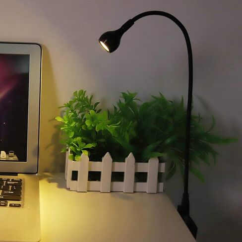 USB LED Lamp, Flexible Neck Light, Adjustable Gooseneck Design, 1W Power for Home Office School Use (White Light) in Kuwait