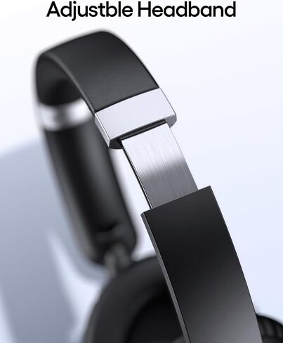 TAGRY Hybrid Active Noise Cancelling Bluetooth Headphones 100H Playtime Wireless Over Ear Headphone with Fast Charging Hi-Res Audio Headsets Comfort Earcups for Commute Travel Office Phone PC Black in Kuwait