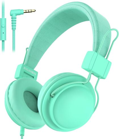 AILIHEN Kids Headphones for School with Mic 85dB Volume Limited Shareport in Kuwait