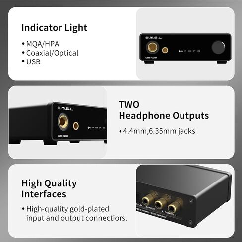 SMSL DS100 MQA CD DAC Headphone Amplifier CS43131 Chip Stereo Audio DAC in Saudi Arabia