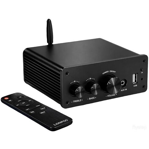 LONPOO 200W Mini Bluetooth Audio Amplifier Class D for Bookshelf Speaker in Kuwait