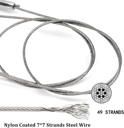Heavy-Duty Fishing Leader Rig, 300lb Braided Stainless Steel, 5ft with 11/0 Hook, Saltwater Big Game in Kuwait