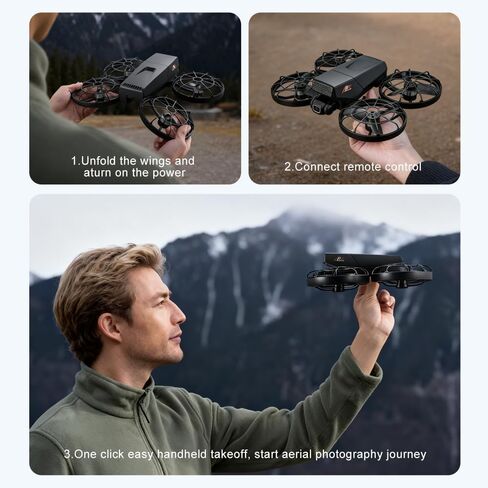 Drone with Screen, Brushless Motor, HD Camera, Optical Flow in Kuwait