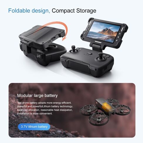 Drone with Screen, Brushless Motor, HD Camera, Optical Flow in Kuwait