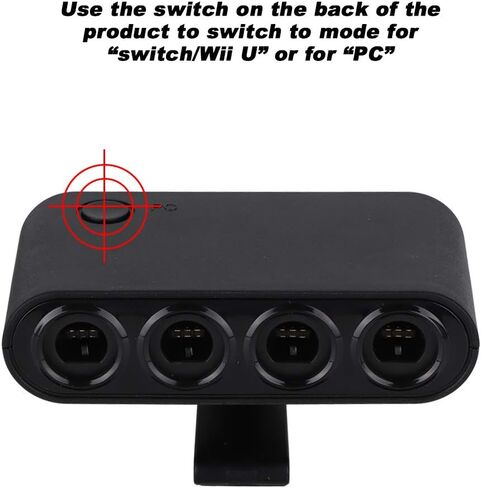 Three in One Handle NGC Adapter Converter Switch Wi i U PC Plug and Play High Durability for NINT ENDO GAM ECUBE Controllers in Kuwait