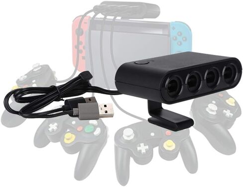 Three in One Handle NGC Adapter Converter Switch Wi i U PC Plug and Play High Durability for NINT ENDO GAM ECUBE Controllers in Kuwait