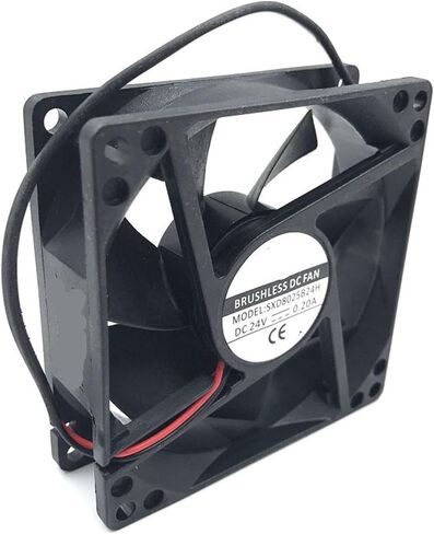 SXD8025B24H 80 * 80 * 25mm Dual Ball Bearing DC 24V 0.20A 2P 3800RPM 51CFM Case Cooling Fan in Kuwait