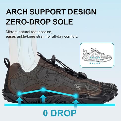 ELETON Barefoot Shoes Women Men Hiking Water Shoes Wide Toe Box Zero Drop in Kuwait