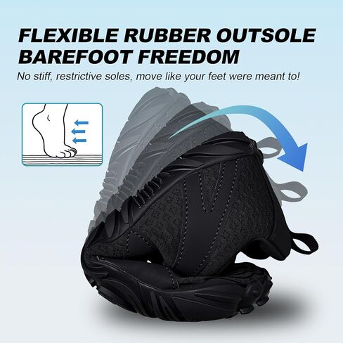 ELETON Barefoot Shoes Women Men Hiking Water Shoes Wide Toe Box Zero Drop in Kuwait