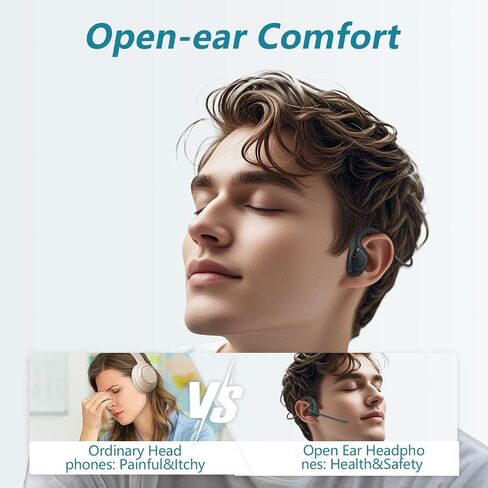 BANIGIPA Bluetooth Headset with Microphone, Open Ear Headphones with Mic in Kuwait